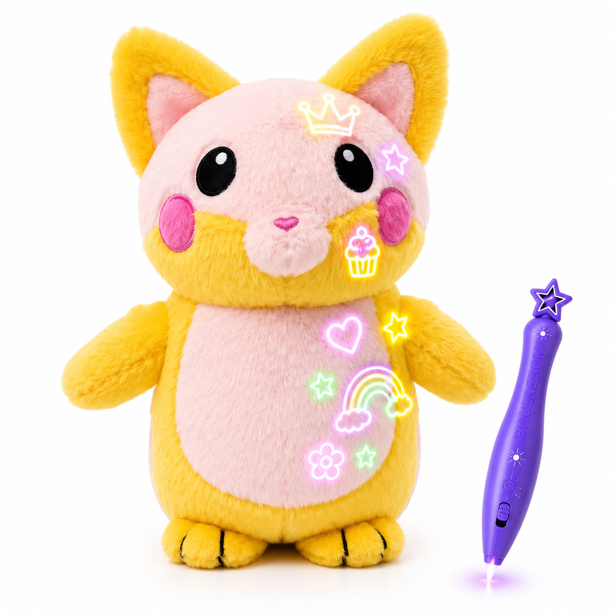 Bebeero™ GlowMagic Plush Drawing Budd
