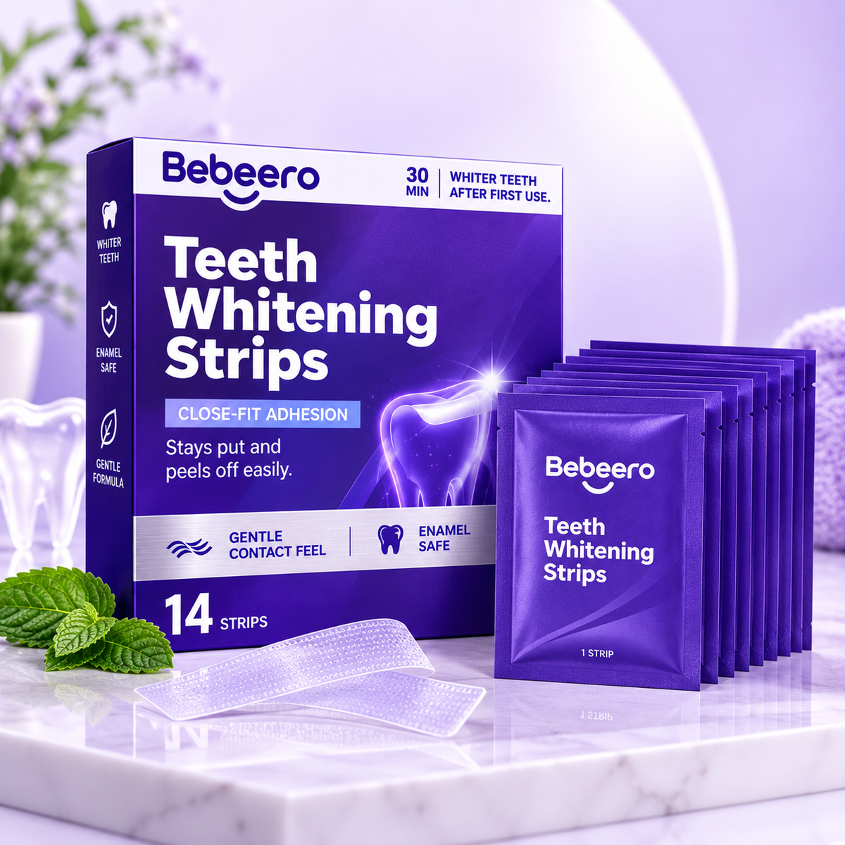 Purple Whitening And Stain-removing Tooth Plaster