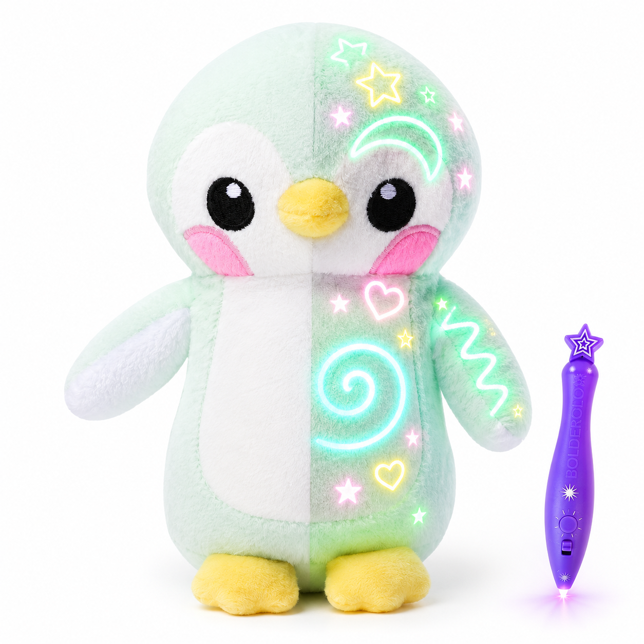 Bebeero™ GlowMagic Plush Drawing Budd