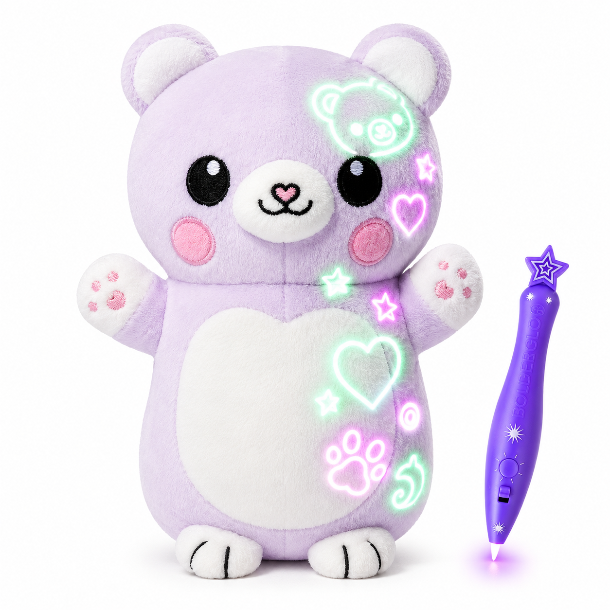 Bebeero™ GlowMagic Plush Drawing Budd