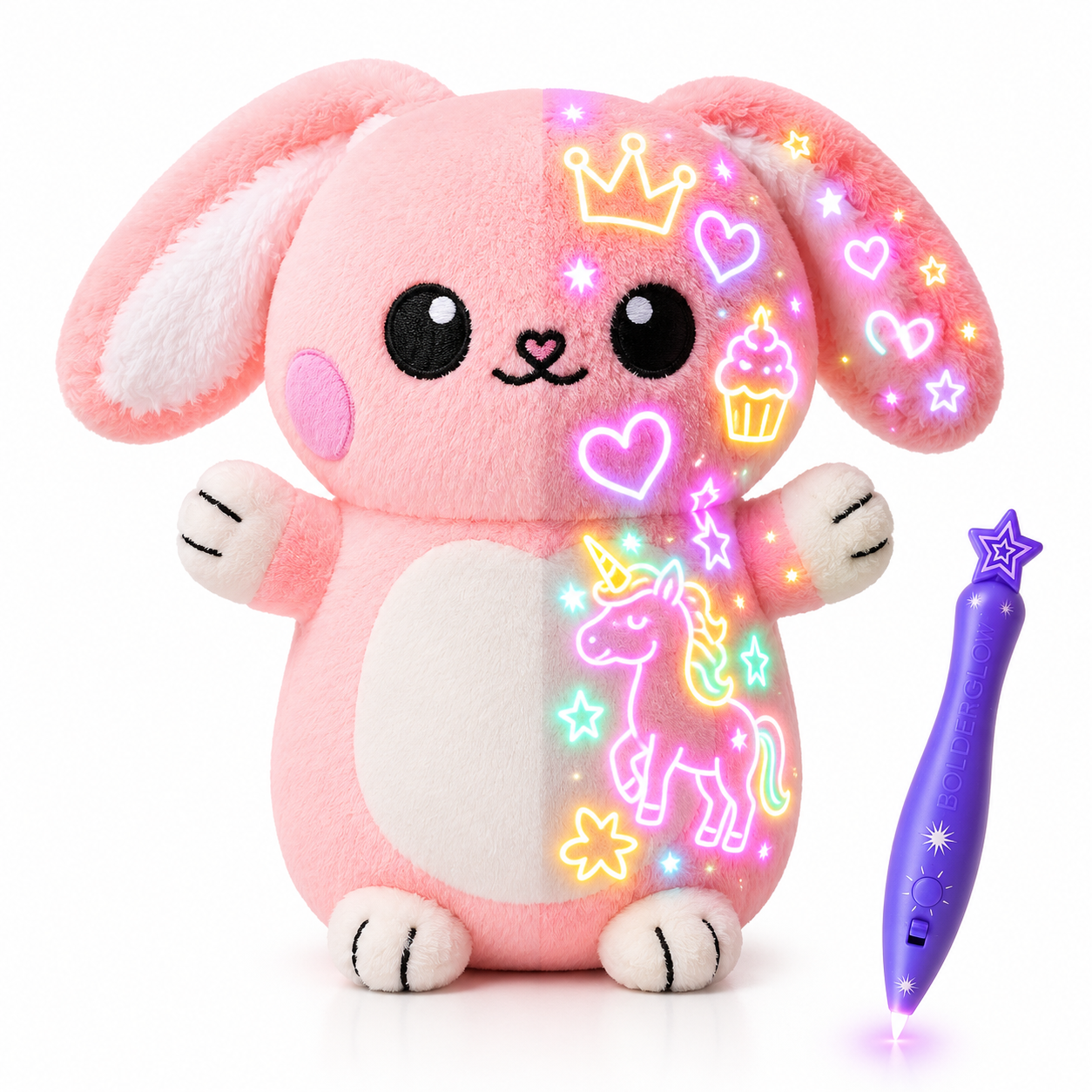 Bebeero™ GlowMagic Plush Drawing Budd