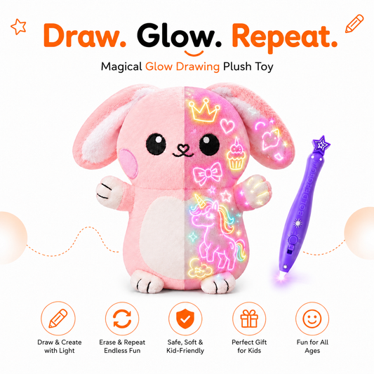 Bebeero™ GlowMagic Plush Drawing Budd